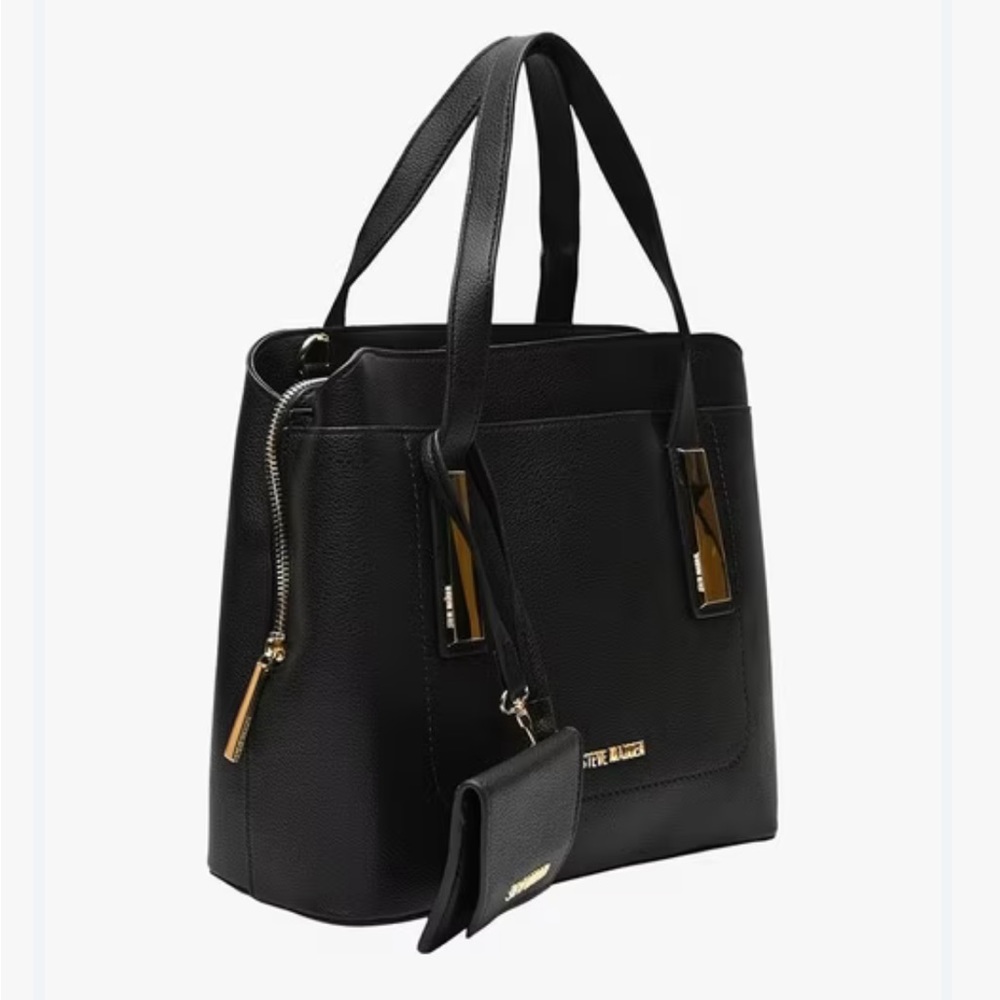 Steve Madden Bgramer Black Satchel Bag New